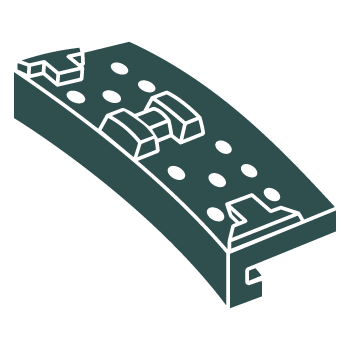 Колодка локомотивная