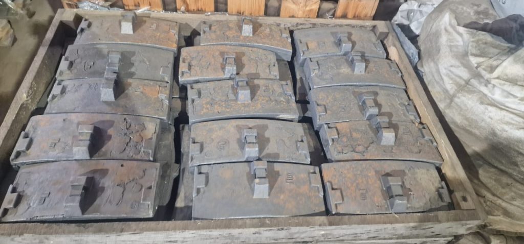 Колодка тормозная безгребневая без твёрдосплавных вставок